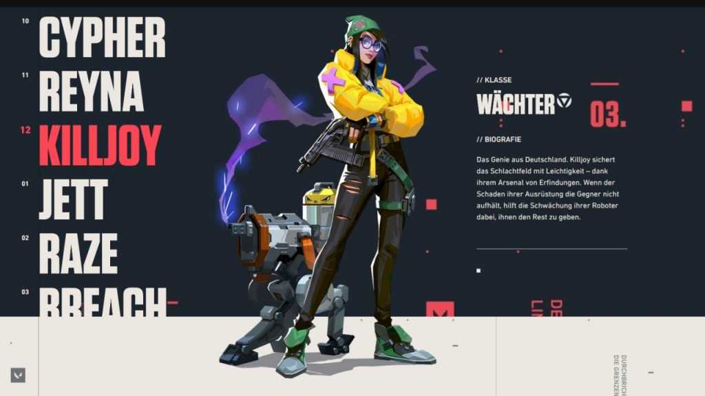 Valorant Killjoy Description Titre