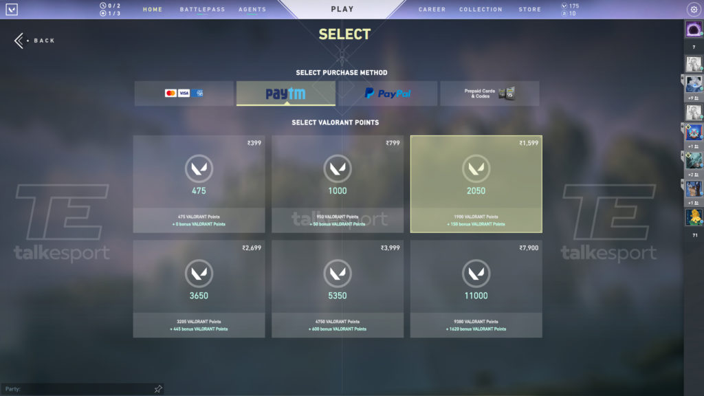 Vous pouvez desormais acheter des points Valorant en jeu avec