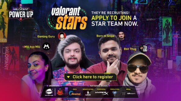 ESPL révèle l'addendum des étoiles Valorant à l'événement Valorant PowerUp India