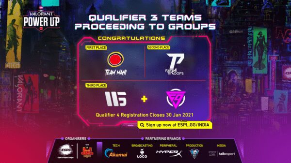 L'équipe Mahi remporte la qualification 3 de l'ESPL Valorant PowerUp India