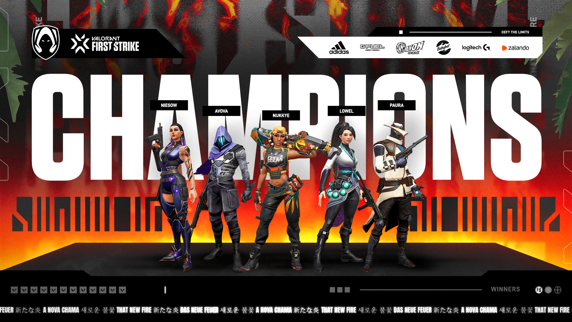 Victoire de l'équipe Heretics Valorant