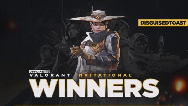 Team DisguisedToast remporte le tournoi Valorant TV hors ligne