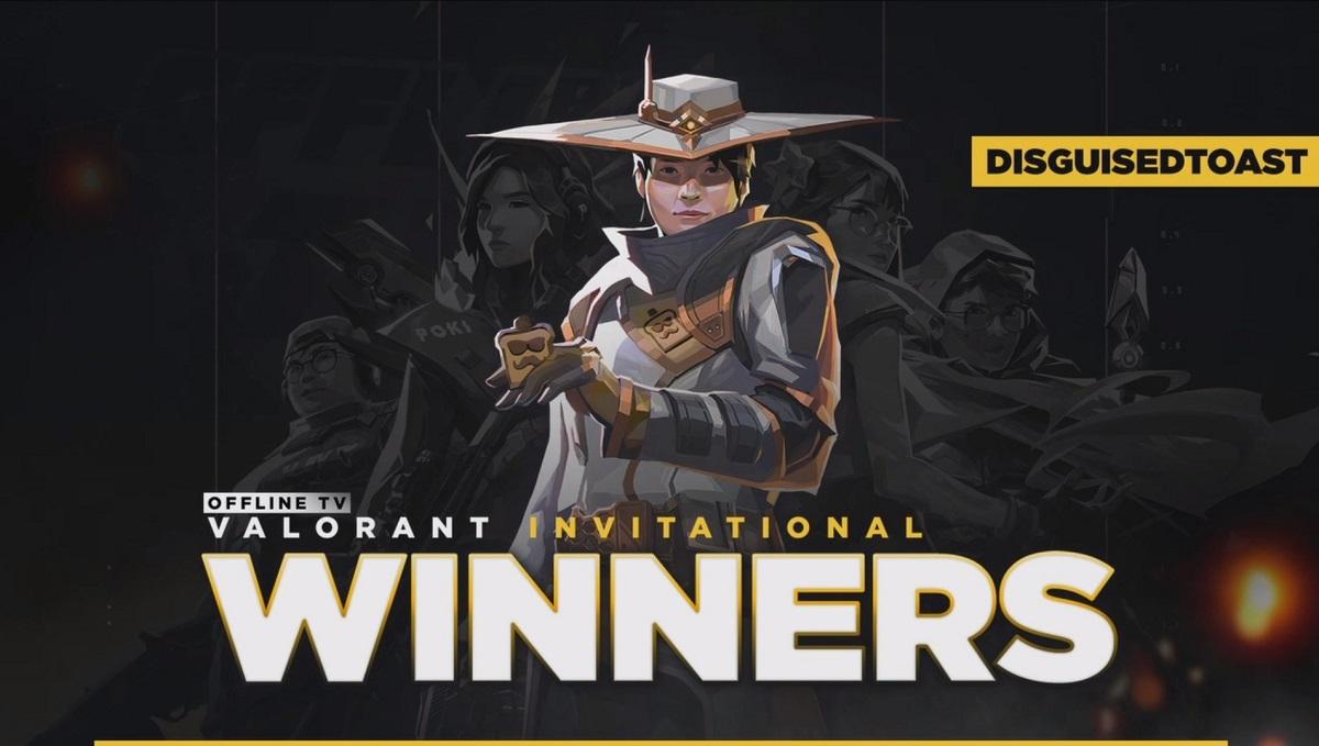 Team DisguisedToast remporte le tournoi Valorant TV hors ligne