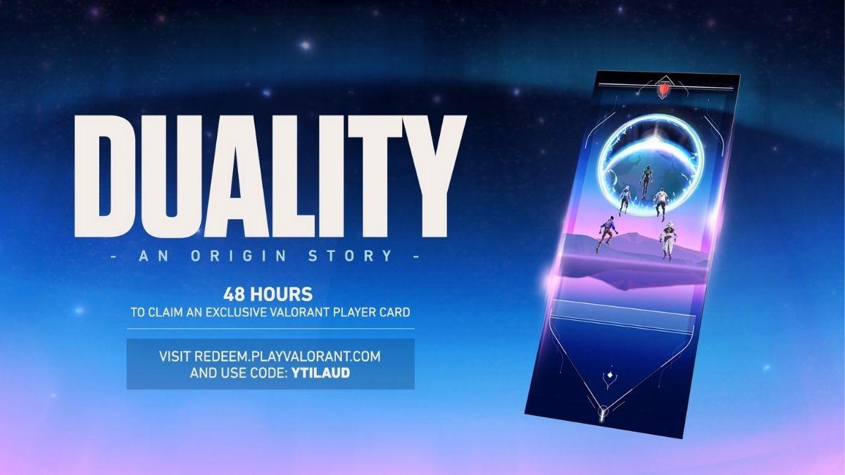 Utiliser le site Web PlayValorant en panne?: Obtenir une carte de joueur Valorant Duality
