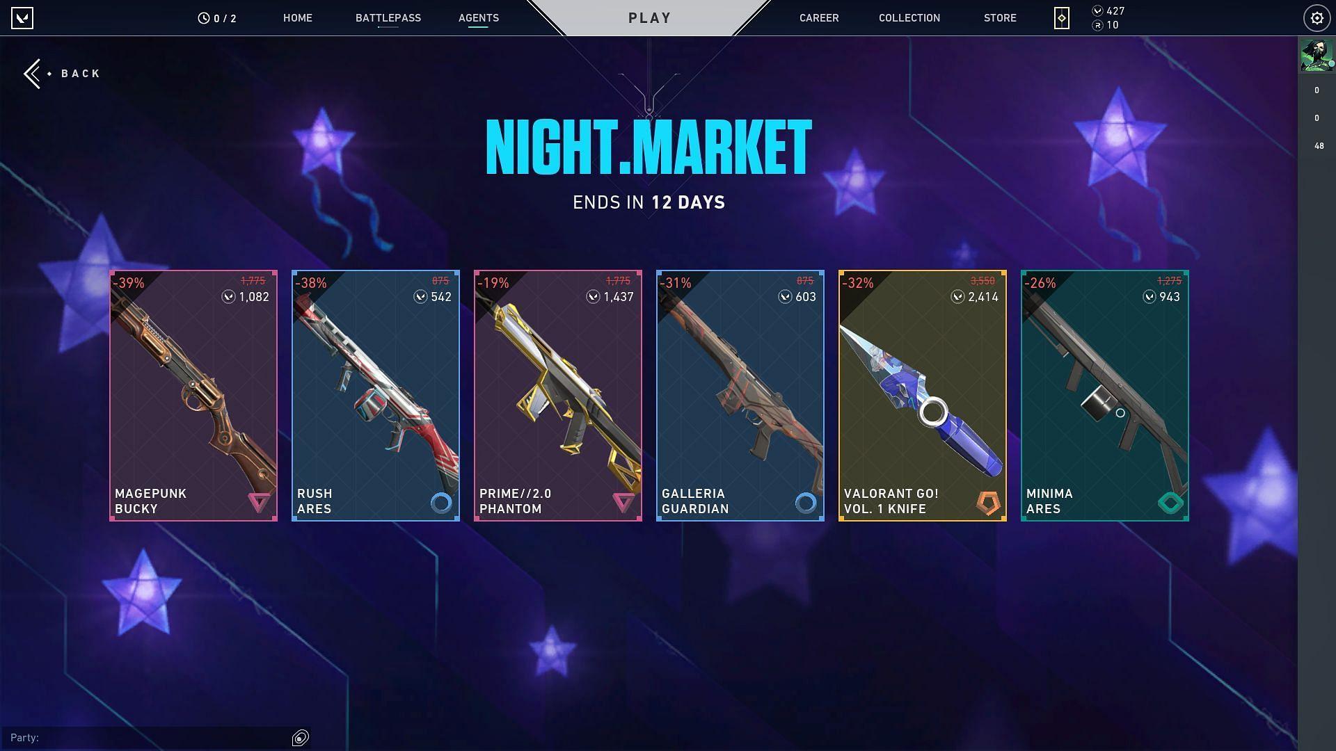 Valorant Episode 3 Act 3 Night Market revient pour toutes les régions