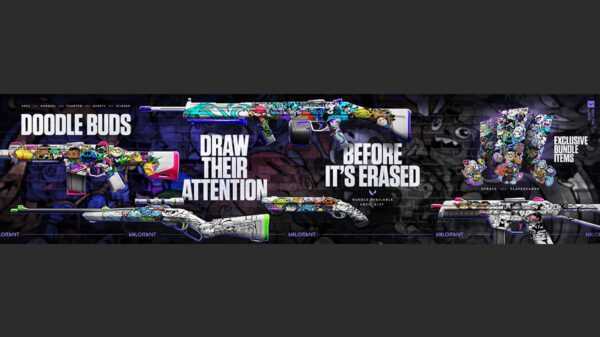 Fuite du nouveau lot de skins Valorant Doodle Buds