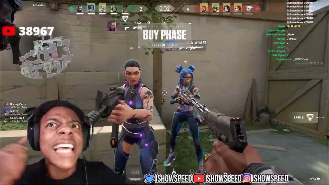 YouTuber IShowSpeed ​​banni de Valorant suite à un "Trash Talk" sexiste