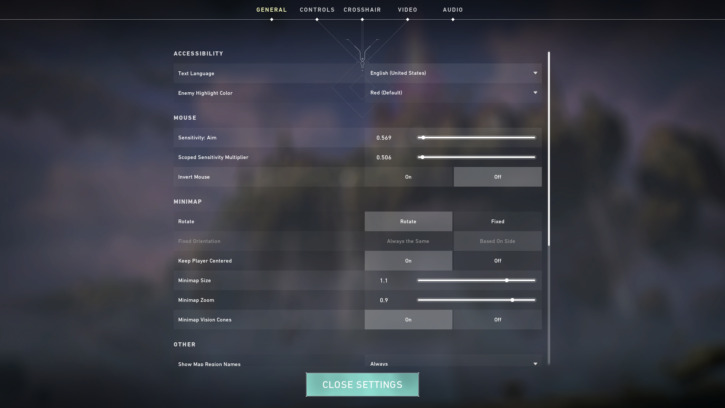 1670234412 373 Comment obtenir le meilleur objectif dans Valorant parametres dobjectif