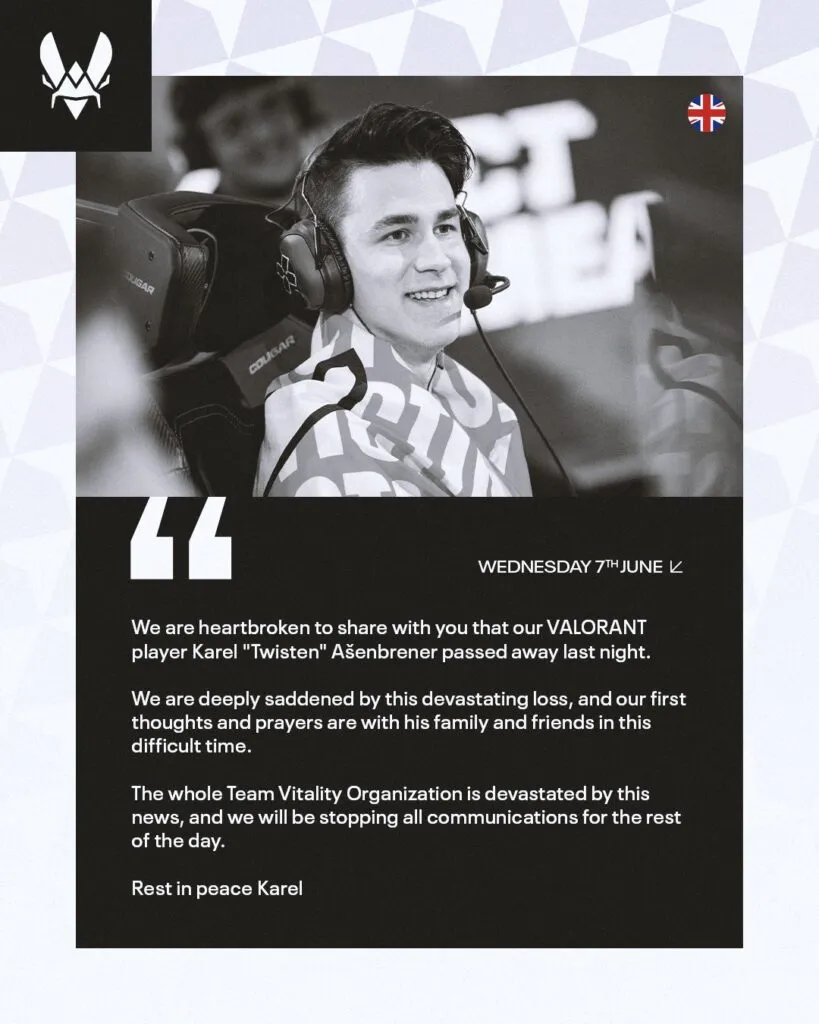 Le pro de Valorant Twisten est decede a 19 ans.webp