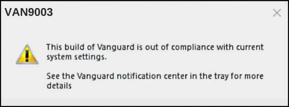 Comment résoudre l'erreur VAN9003 dans Valorant sous Windows 11 » TalkEsport
