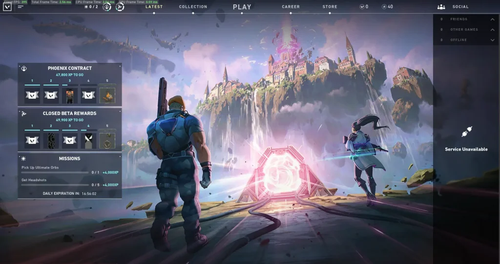 Service Valorant indisponible