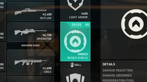 Bouclier de régénération Valorant