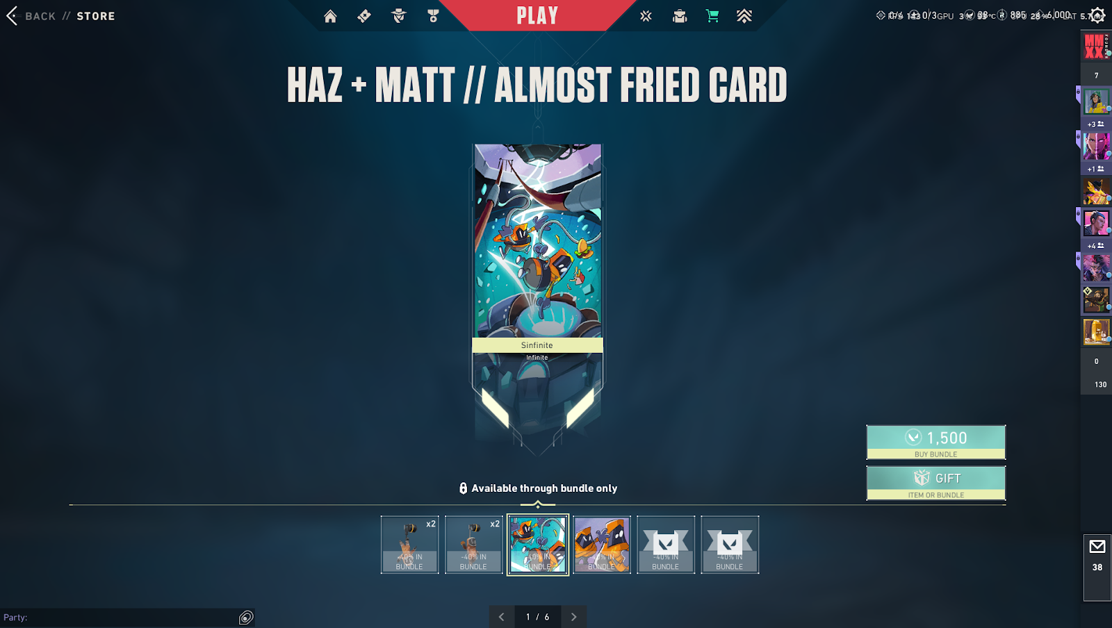 Offrir un skin dans Valorant