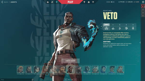 Agent Veto dans Valorant